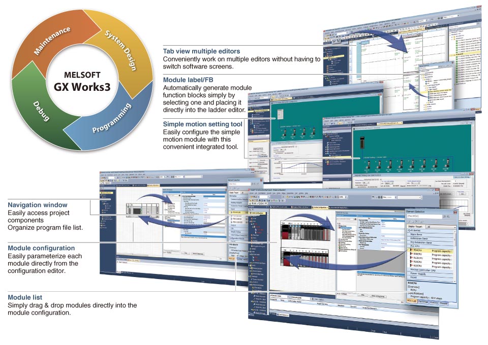 PLC Software GX Works3 | Mitsubishi Electric Automation