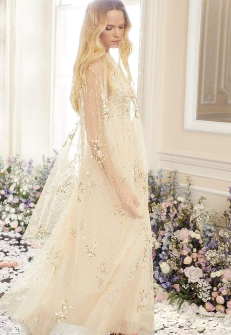 Petunia Midaxi Cape – Champagne | Needle & Thread