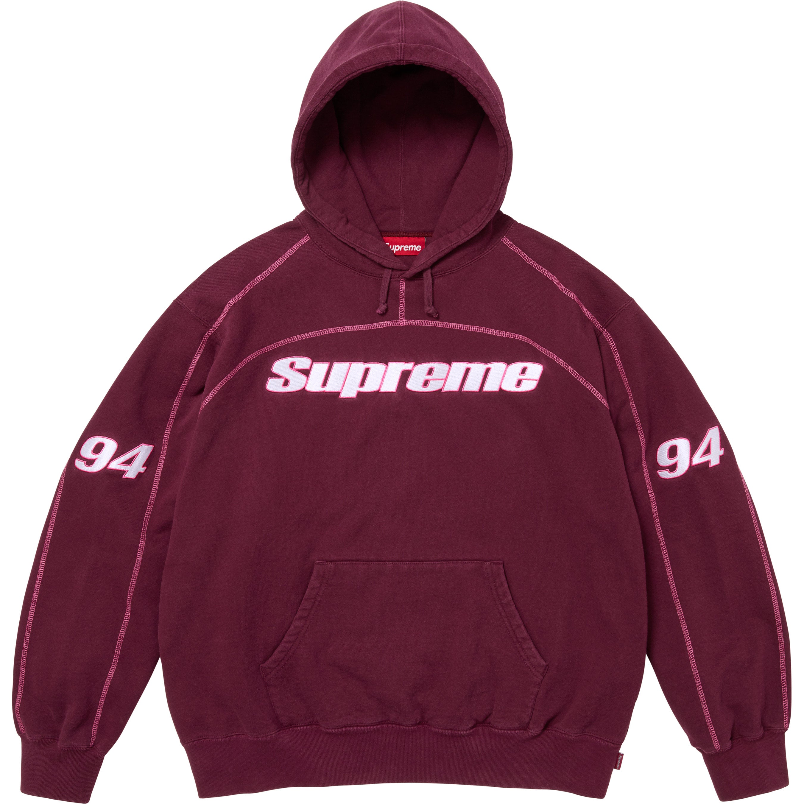 Supreme 25FW Overlock Hooded Sweatshirt