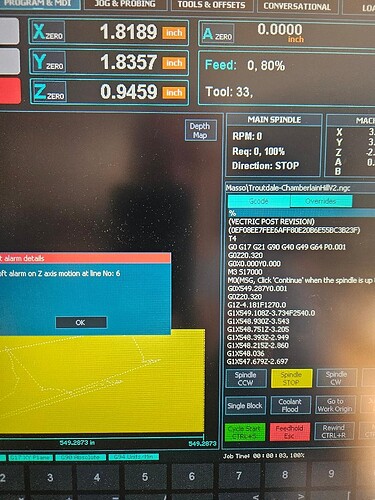 Z Motor Alarm at Cycle Start - Onefinity CNC Forum