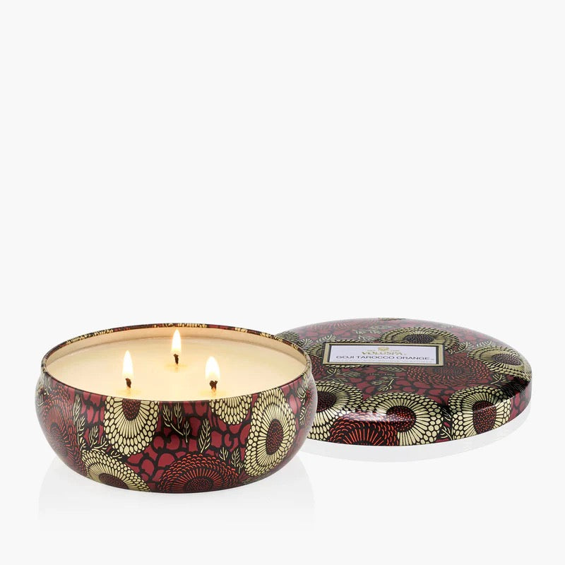 GOJI TAROCCO ORANGE 3 WICK TIN CANDLE – Urbann Touch