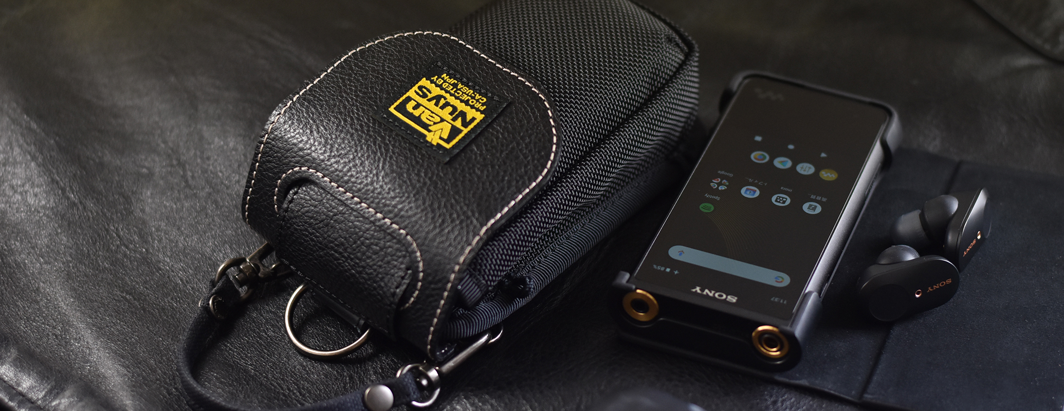 E109：SONY ウォークマン ZX500シリーズ用 キャリングケース／140