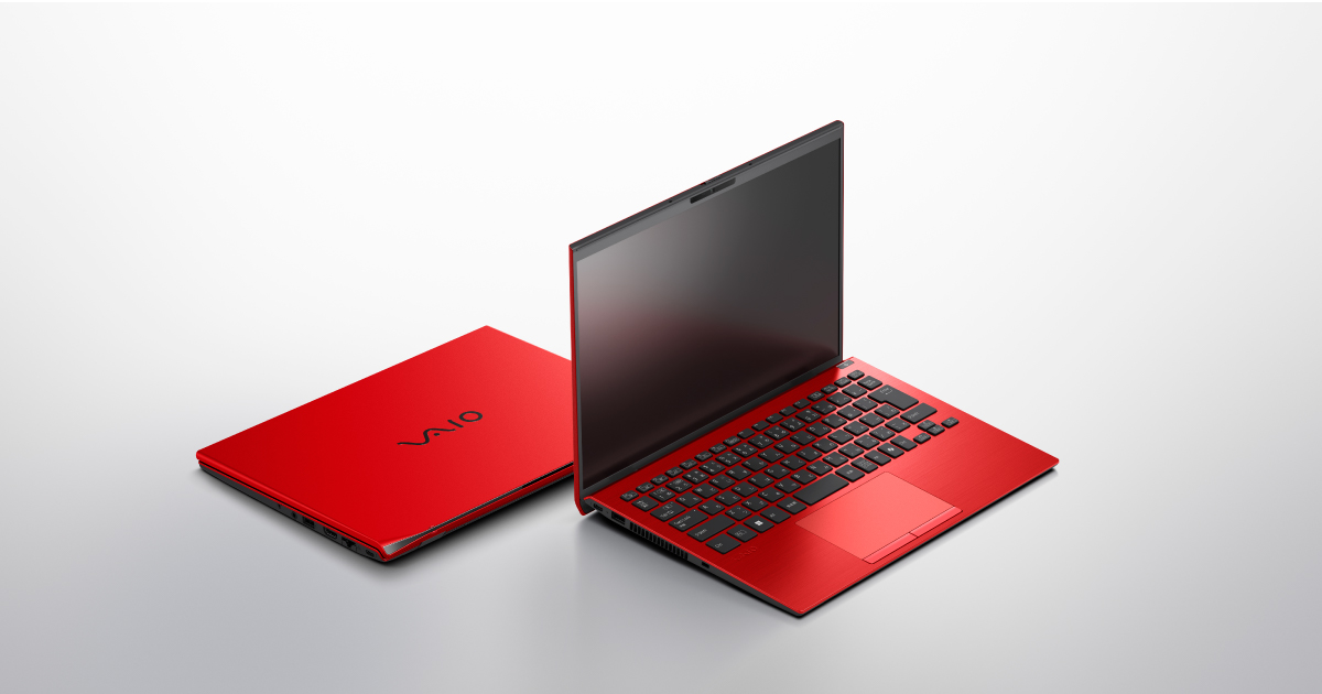 待望の新色「ファインレッド」が軽量モバイルPC「VAIO® SX14-R」に登場