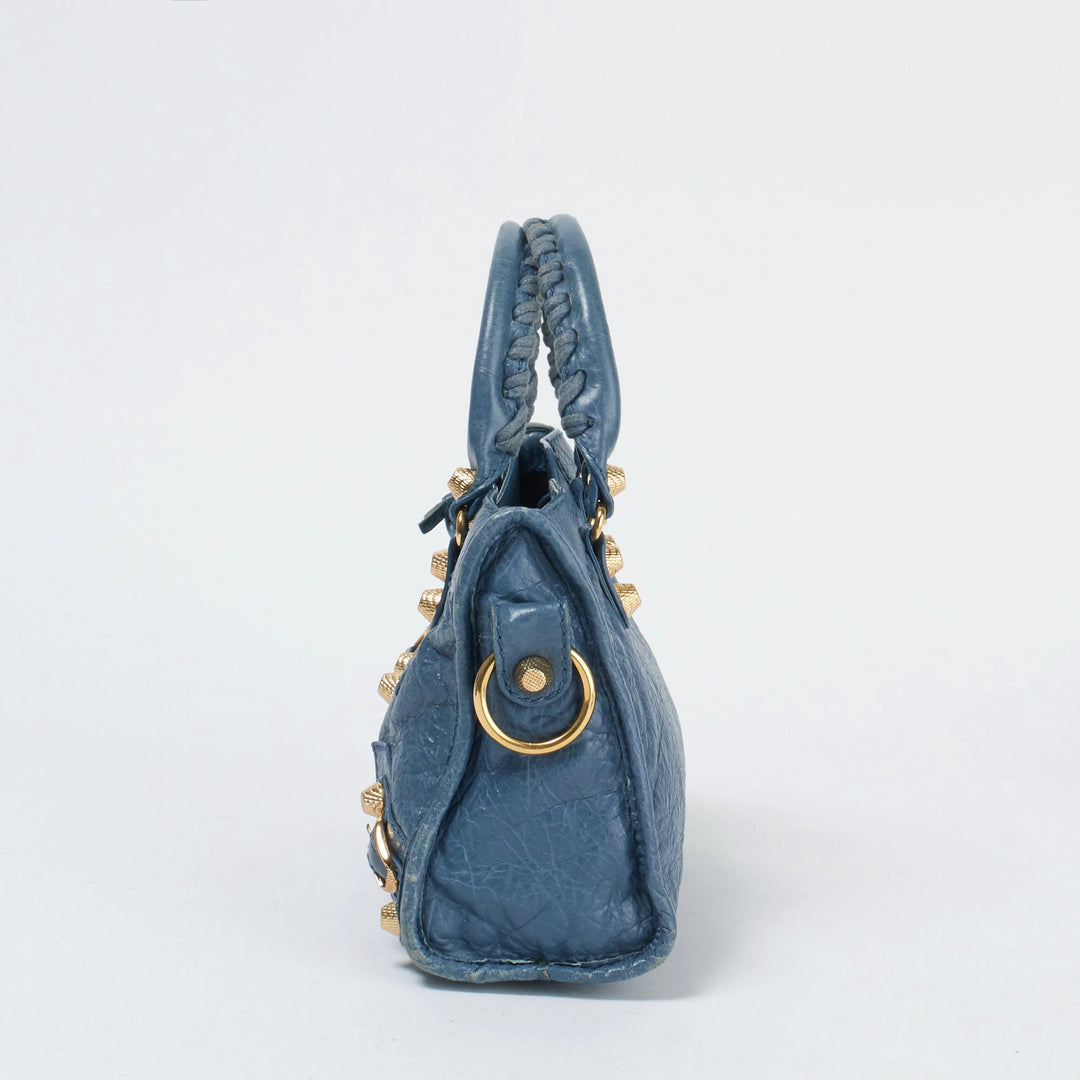 BALENCIAGA/バレンシアガ】ザ・シティミニ 2wayハンドバッグ ブルー