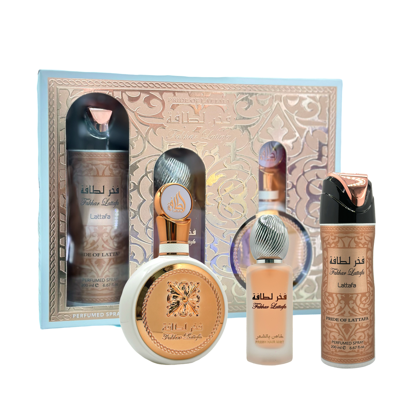 Gift Set Fakhar Rose by Lattafa – Valencia