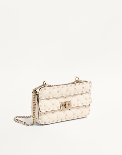 ロックスタッズ スパイク ナッパレザー スモールバッグ for ウィメンズ