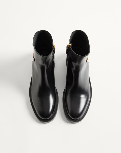 Vロゴ シグネチャー カーフスキン ショートブーツ 30mm for ウィメンズ