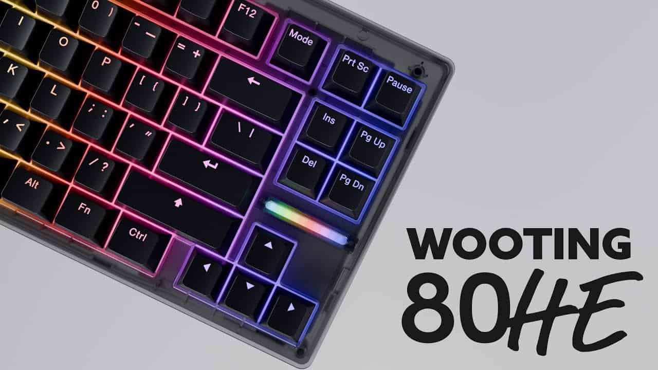 Wooting 80HE」の予約販売が開始、80％レイアウトで日本語配列にも対応