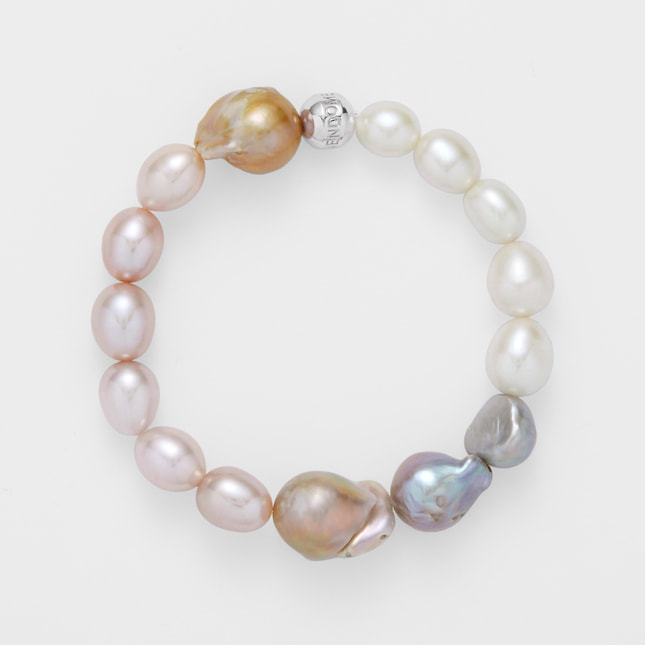 VBHB4107LSUP 淡水パール 大粒バロックブレスレット｜ブレスレット
