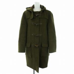 ELIZA DUFFLE COAT ダッフルコート ひざ丈 フード付き ウール 無地