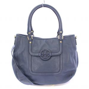 10009171 2WAY トート バッグ ショルダー ハンド レザー ロゴ 金具