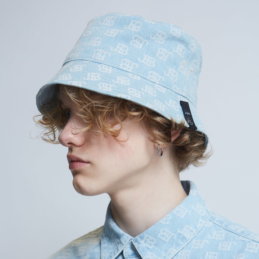 JSB Denim Monogram Bucket Hat | J.S.B. | VERTICAL GARAGE OFFICIAL
