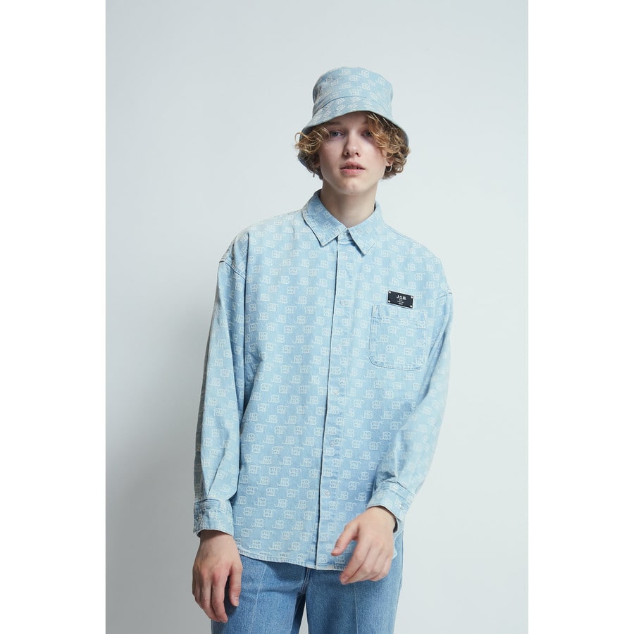 JSB Denim Monogram Bucket Hat | J.S.B. | VERTICAL GARAGE OFFICIAL