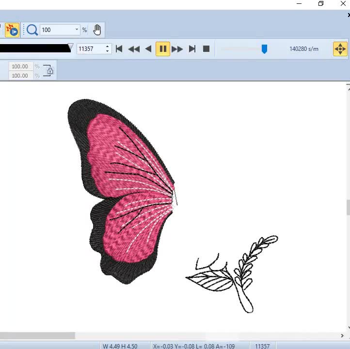 花と蝶の刺繍デザイン：線画（すぐにダウンロード） - Etsy 日本