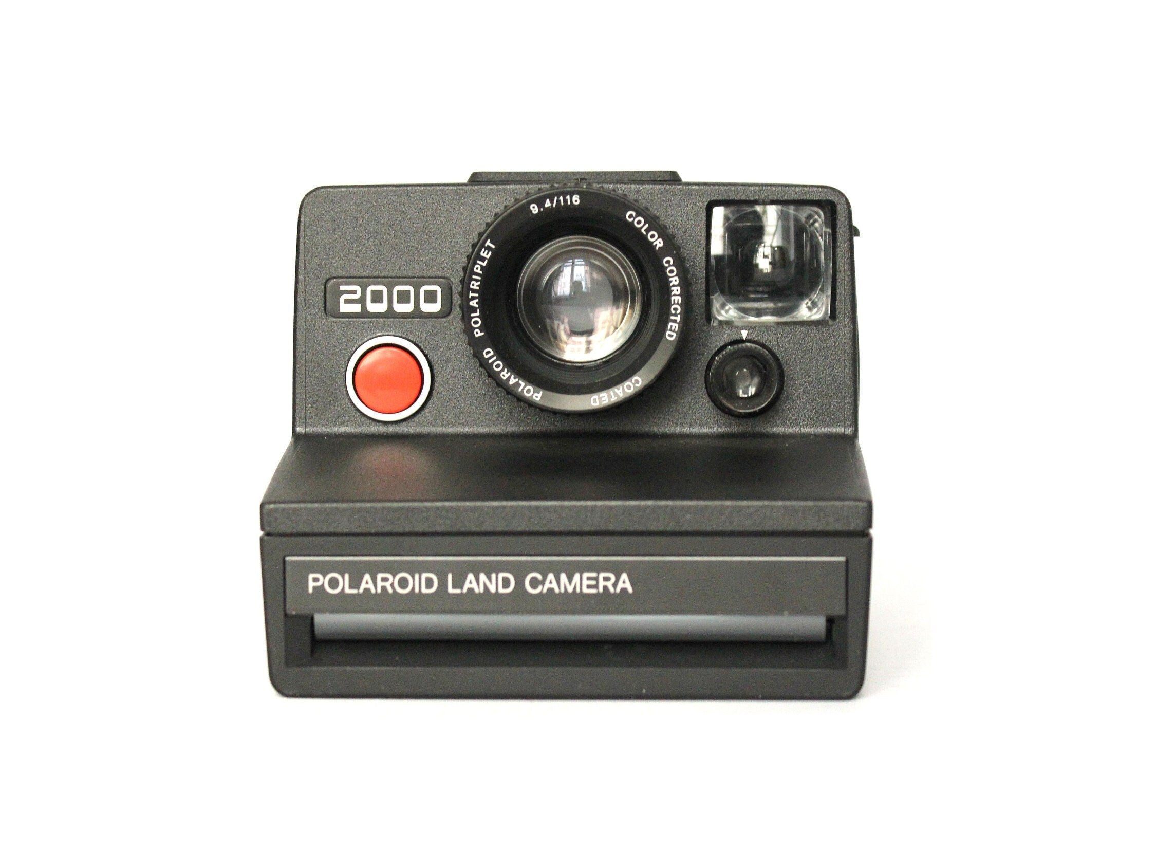 Polaroid 2000 Land Camera + Leather Carrying bag (With the name of