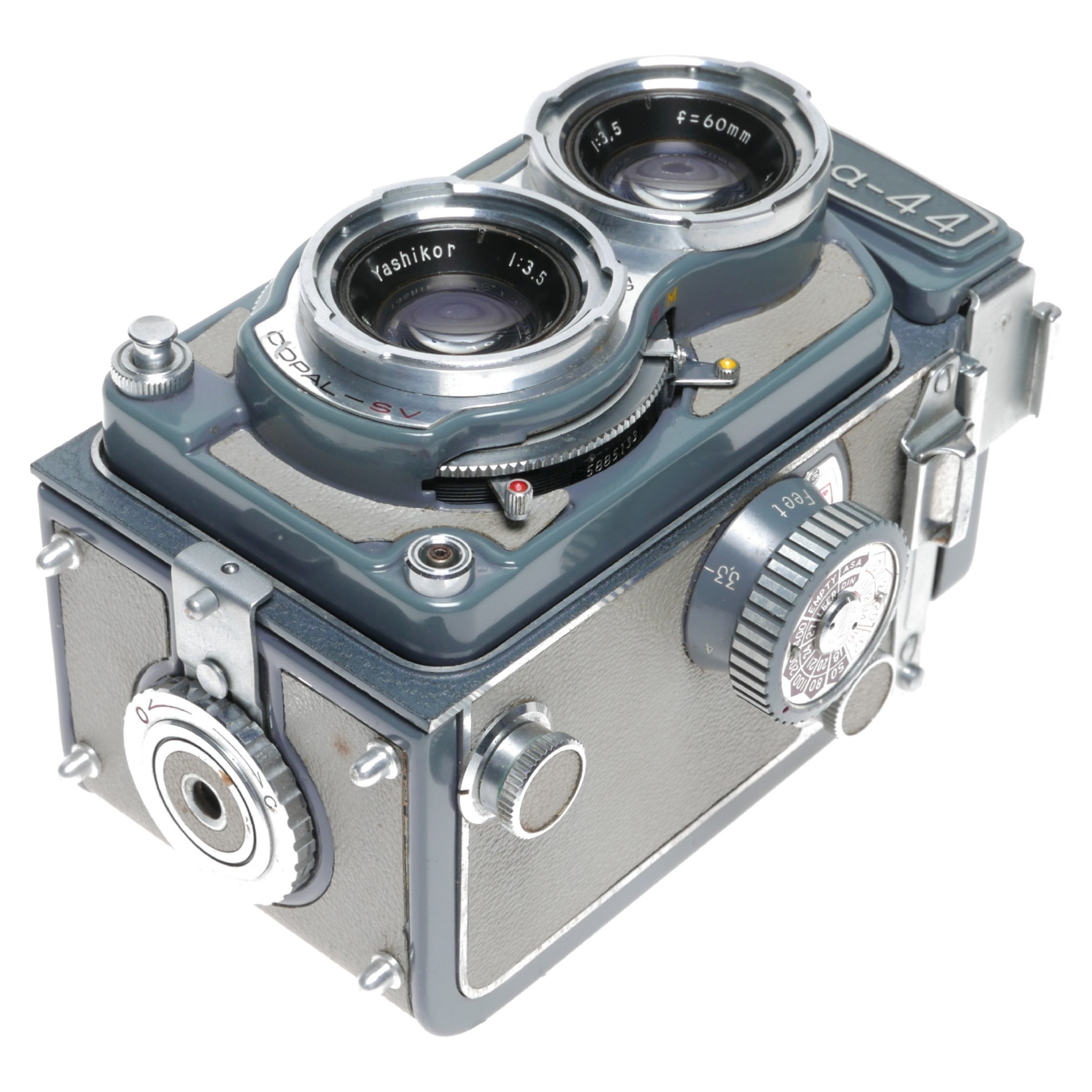 Yashica-44 Baby 4x4 TLR Roll film Camera Yashikor 3.5/60mm Lens