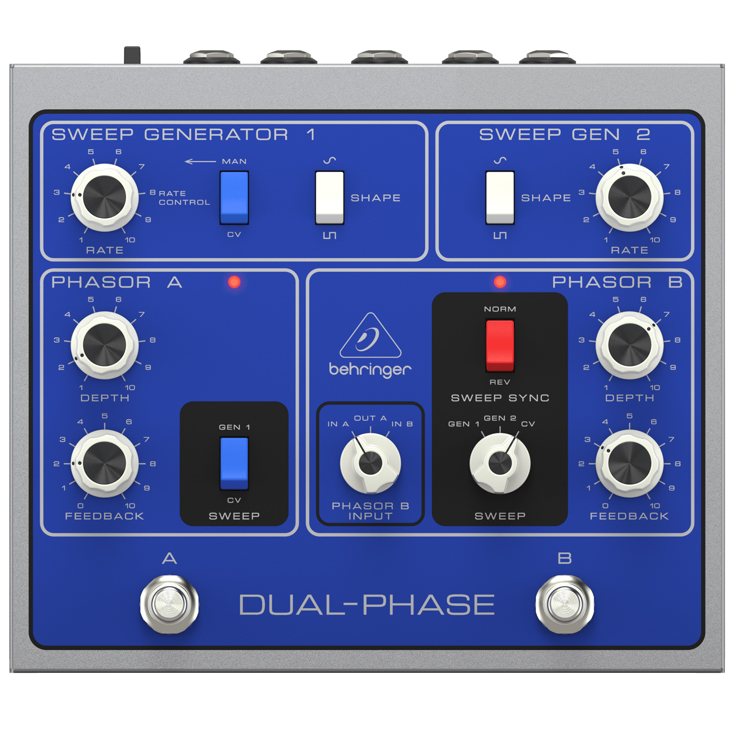 Behringer DUAL-PHASE Dual Phase Shifter Pedal - Vintage King