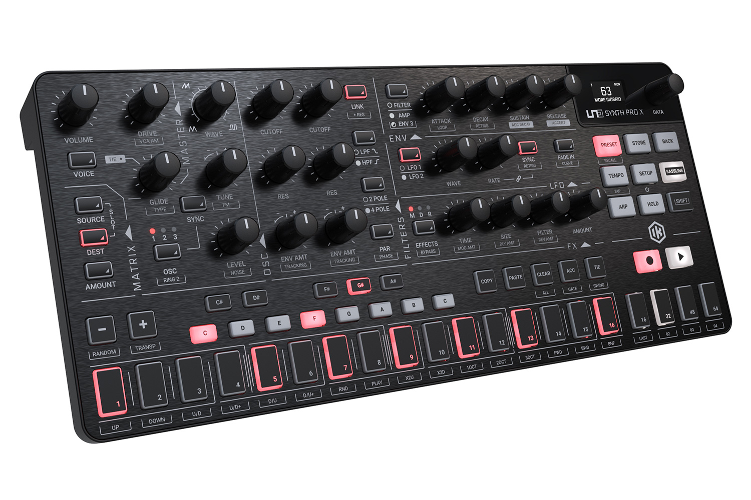 IK Multimedia UNO Synth PRO X Paraphonic Dual-Filter Analog