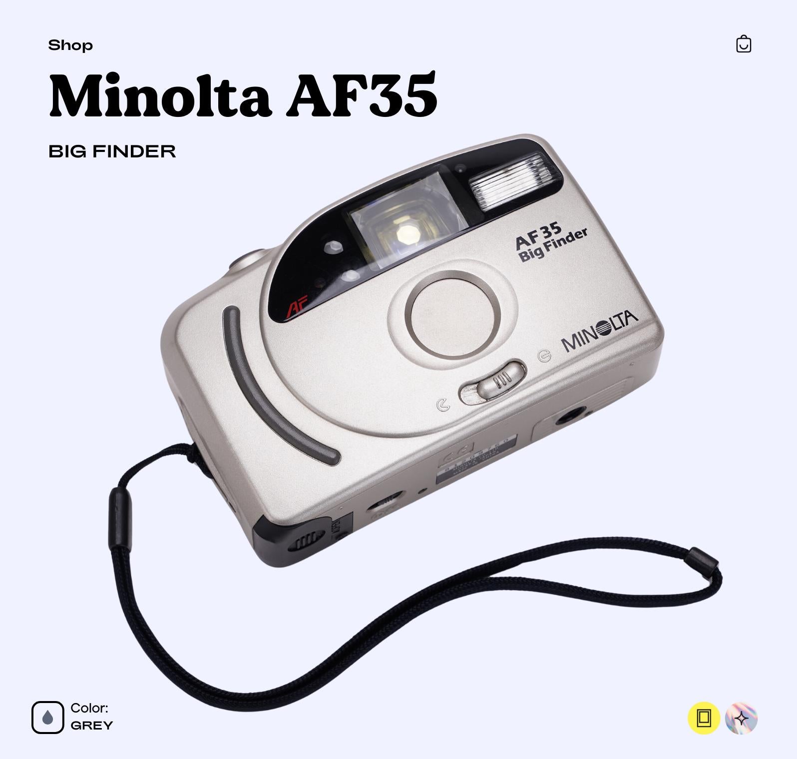 Minolta AF 35 35mm Film Camera - Classic Point-and-Shoot with Autofocu
