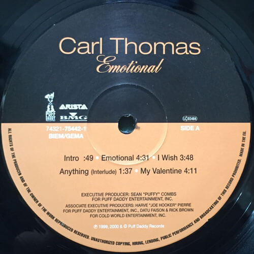 CARL THOMAS / EMOTIONAL – VINYL CHAMBER