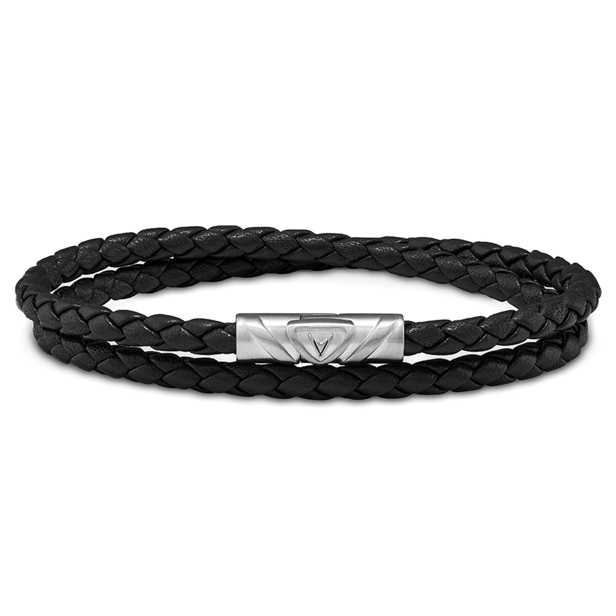 The Delta Double Bracelet - Black/Silver | Vincero | Vincero