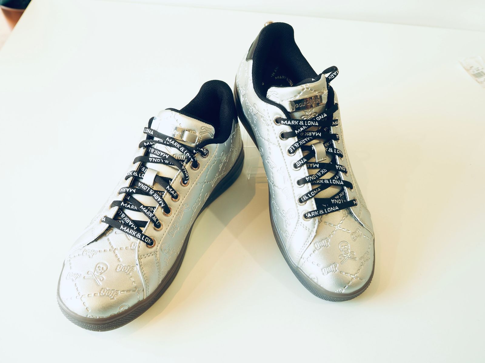 MARK&LONA - Ruler Green Sneaker | ゴルフシューズ | シルバー | ユニ