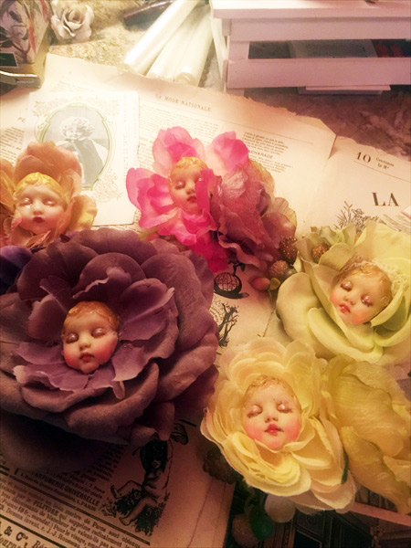 Mari Shimizu 「お花ちゃんブローチ」 淑女雑貨Toe Cocotte