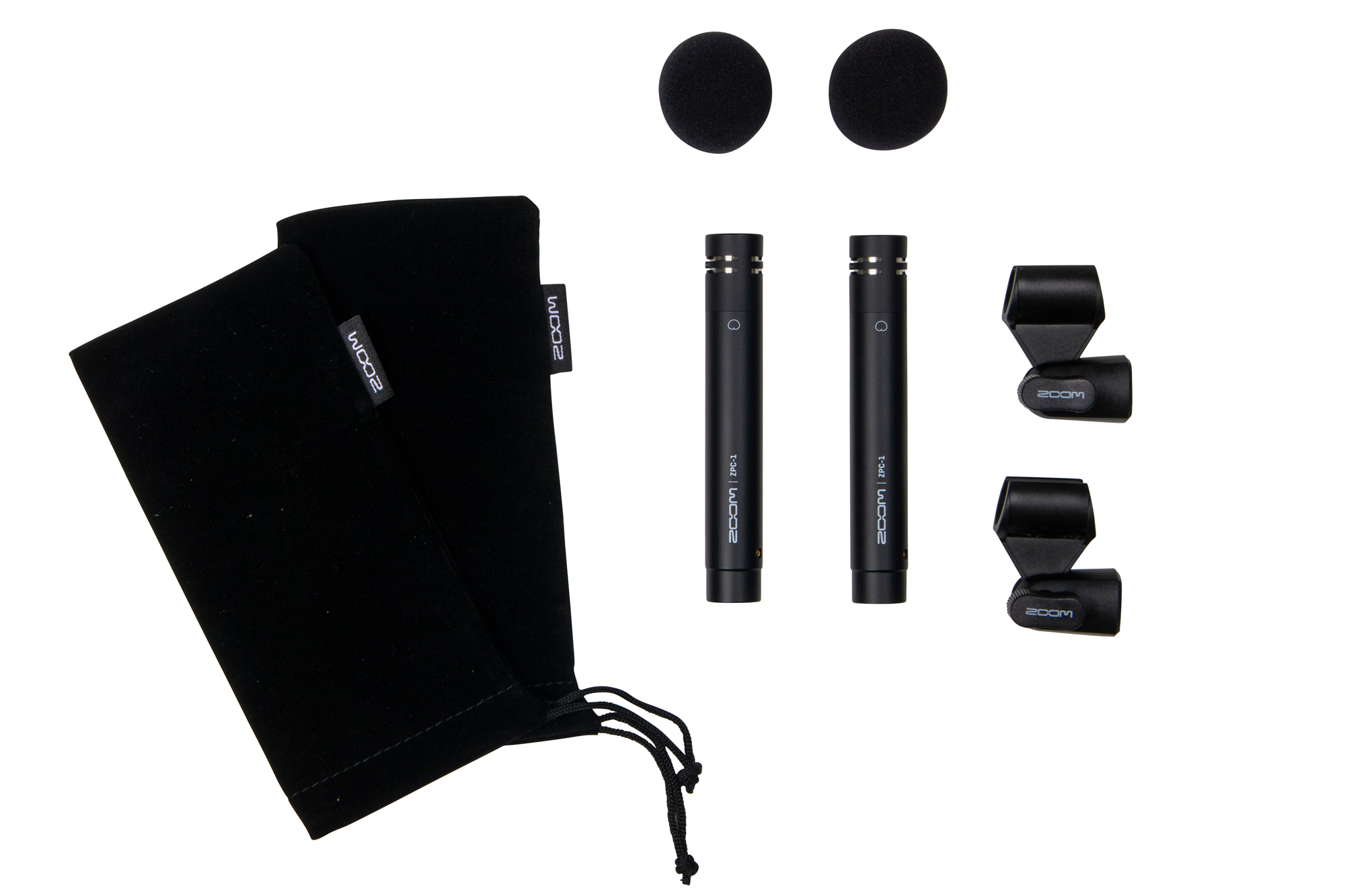 ZOOM、ステレオマッチング済みの2本のペンシル型コンデンサ－マイク