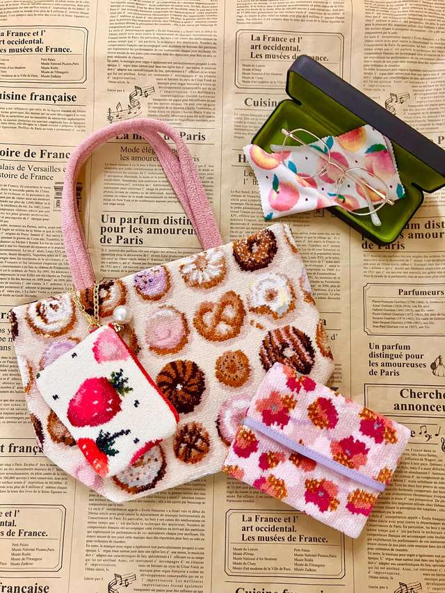 ハイジペイズリー スクエアバッグ HPY-257006(ピンク): FEILER