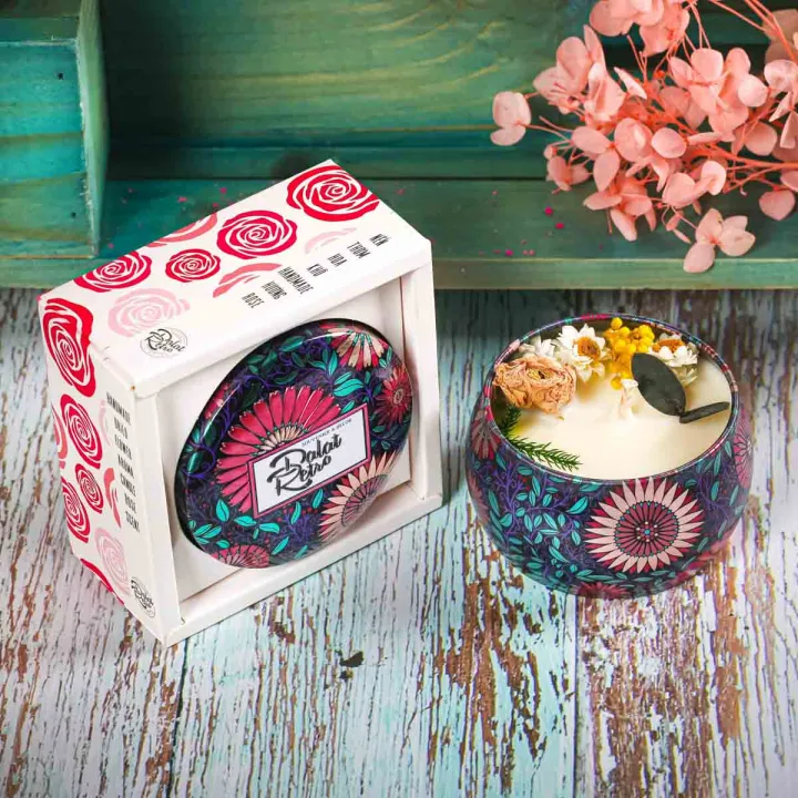 アロマキャンドル ラベンダーの香り 120g Dalat Retroの通販・個人輸入