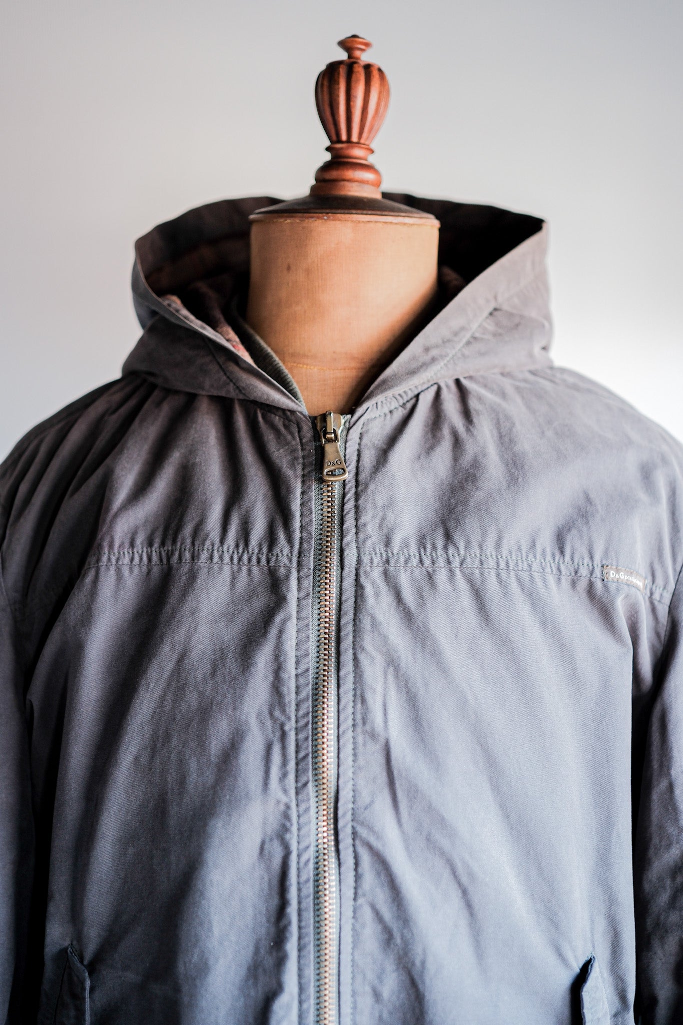 00's] OLD DOLCE & GABBANA ZIP UP HOODED JACKET SIZE.L