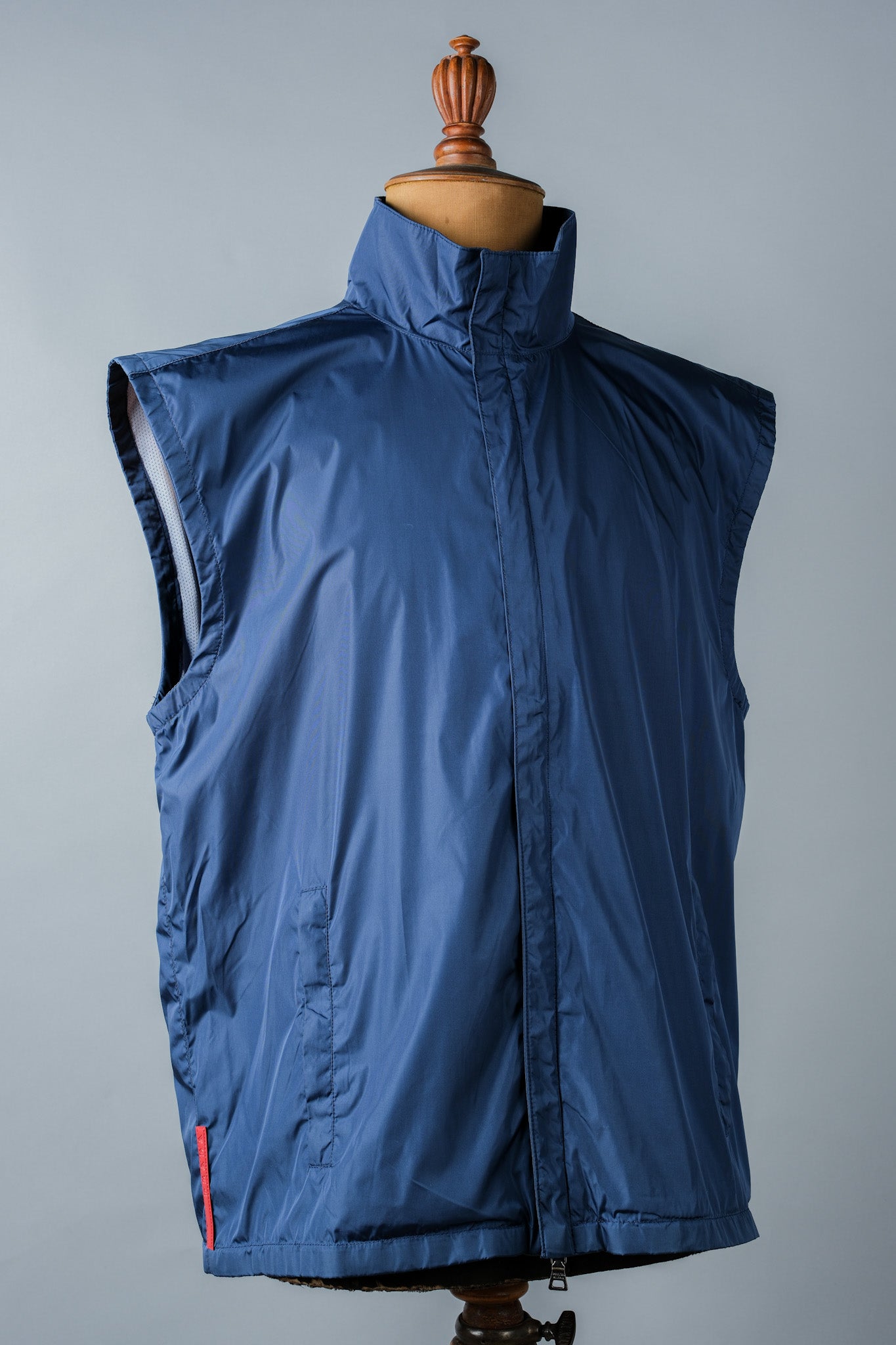 90's] Old Prada Linea Rossa NYLON Zip Up Vest Size.52 