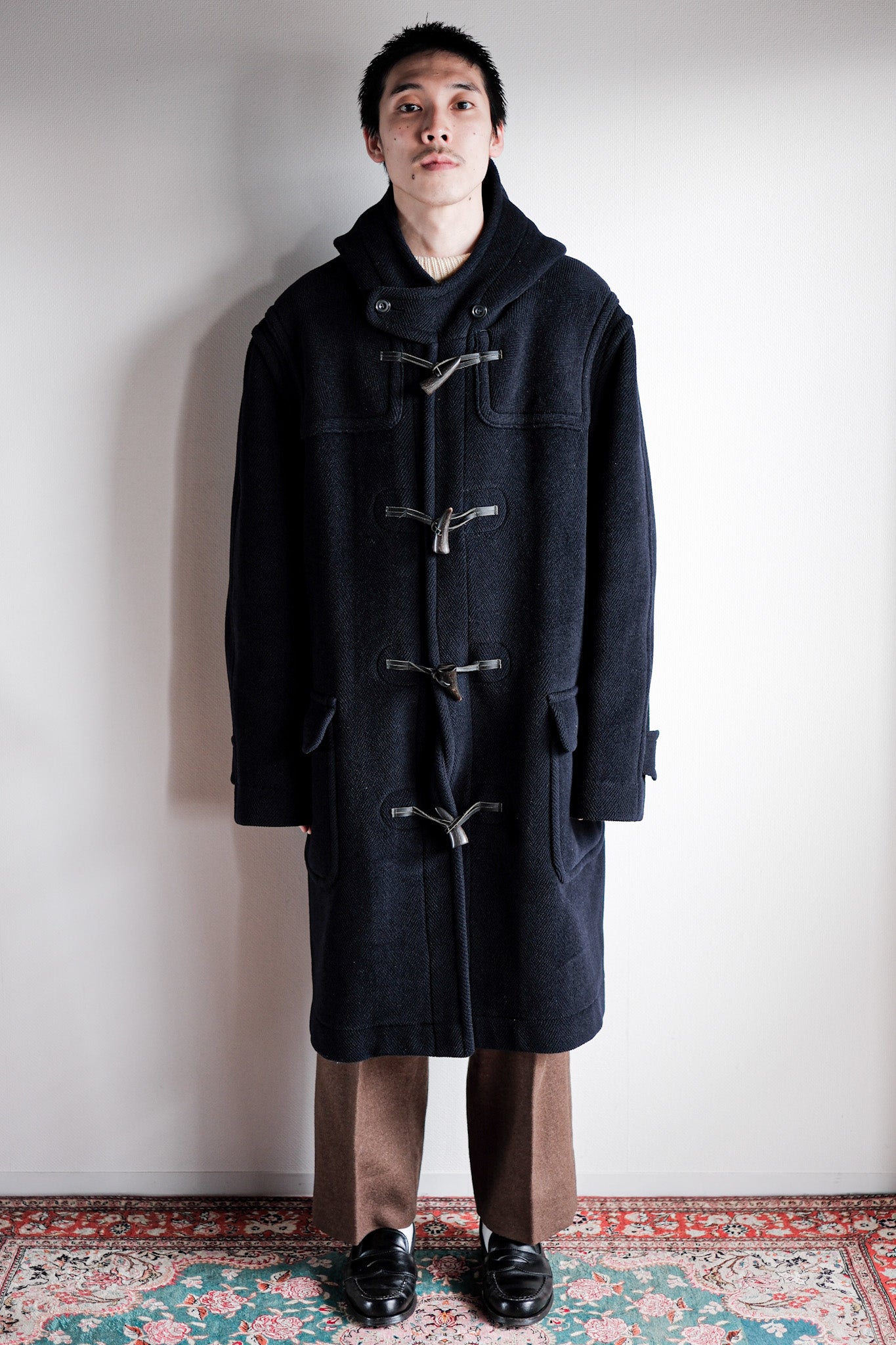 90's】OLD ENGLAND PARIS Wool Duffle Coat 