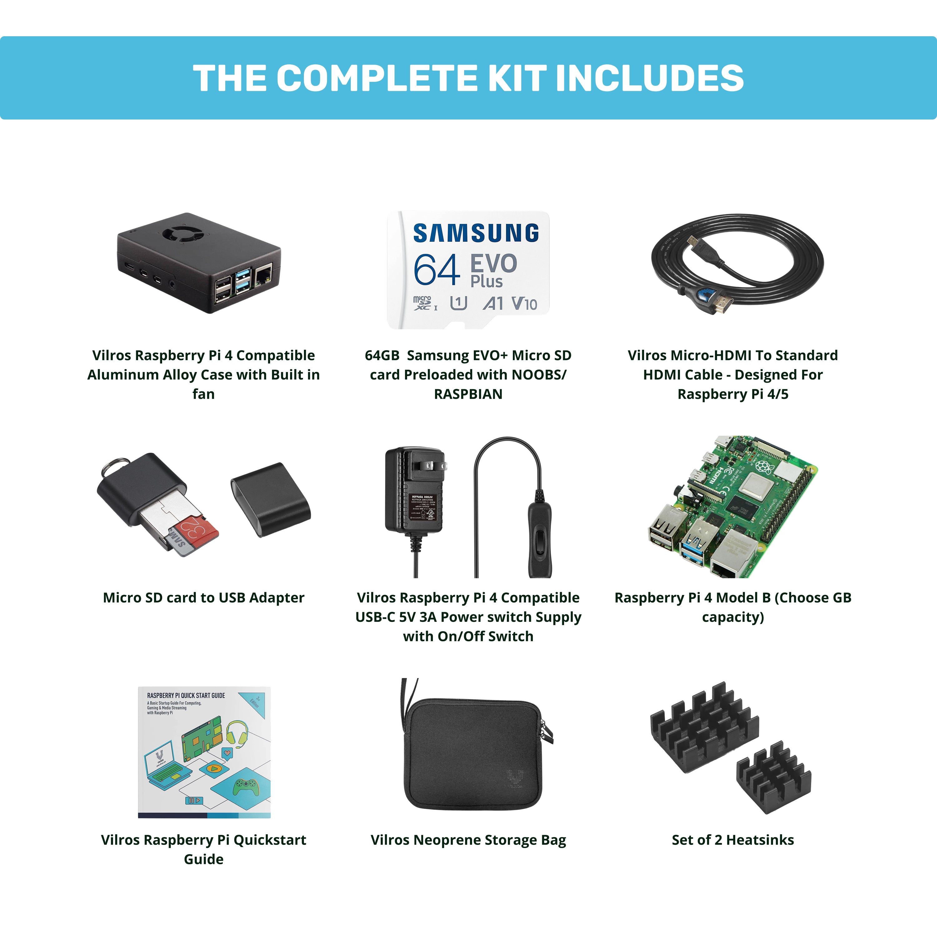 Raspberry Pi 4 Model B – Vilros.com