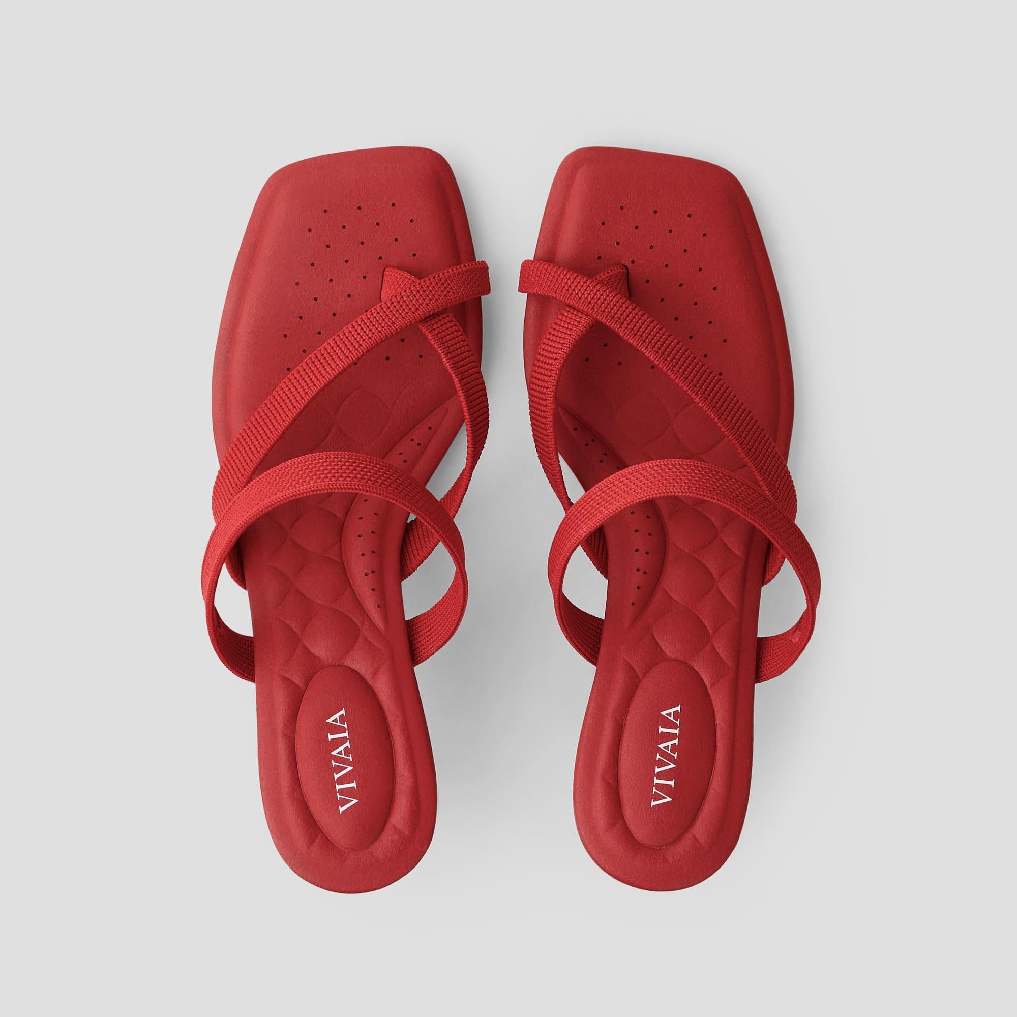 Alina] スクエアトゥ キトンヒール ストラッピー サンダル – VIVAIA JAPAN