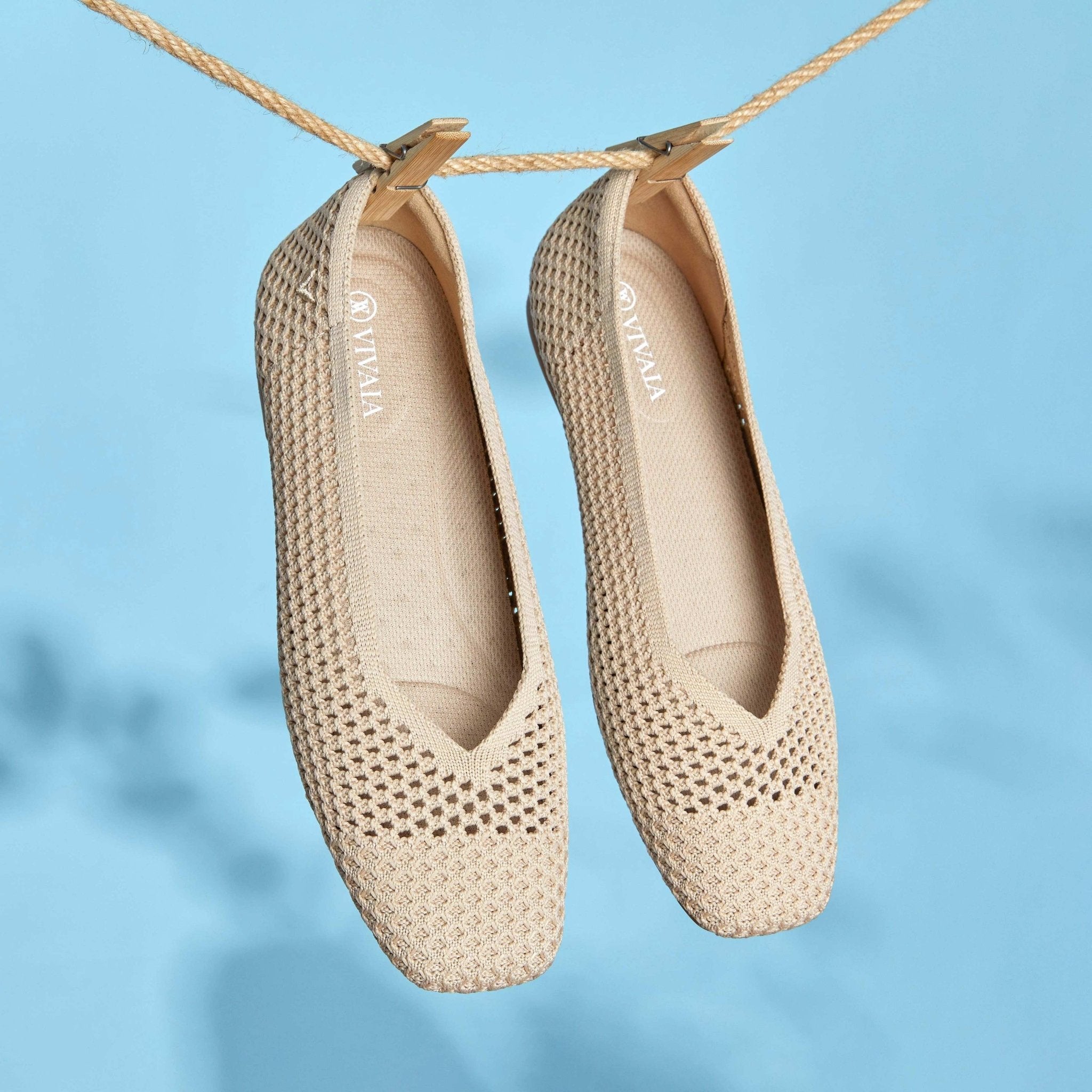 Margot™ Mesh] スクエアトゥ メッシュ フラットシューズ – VIVAIA JAPAN