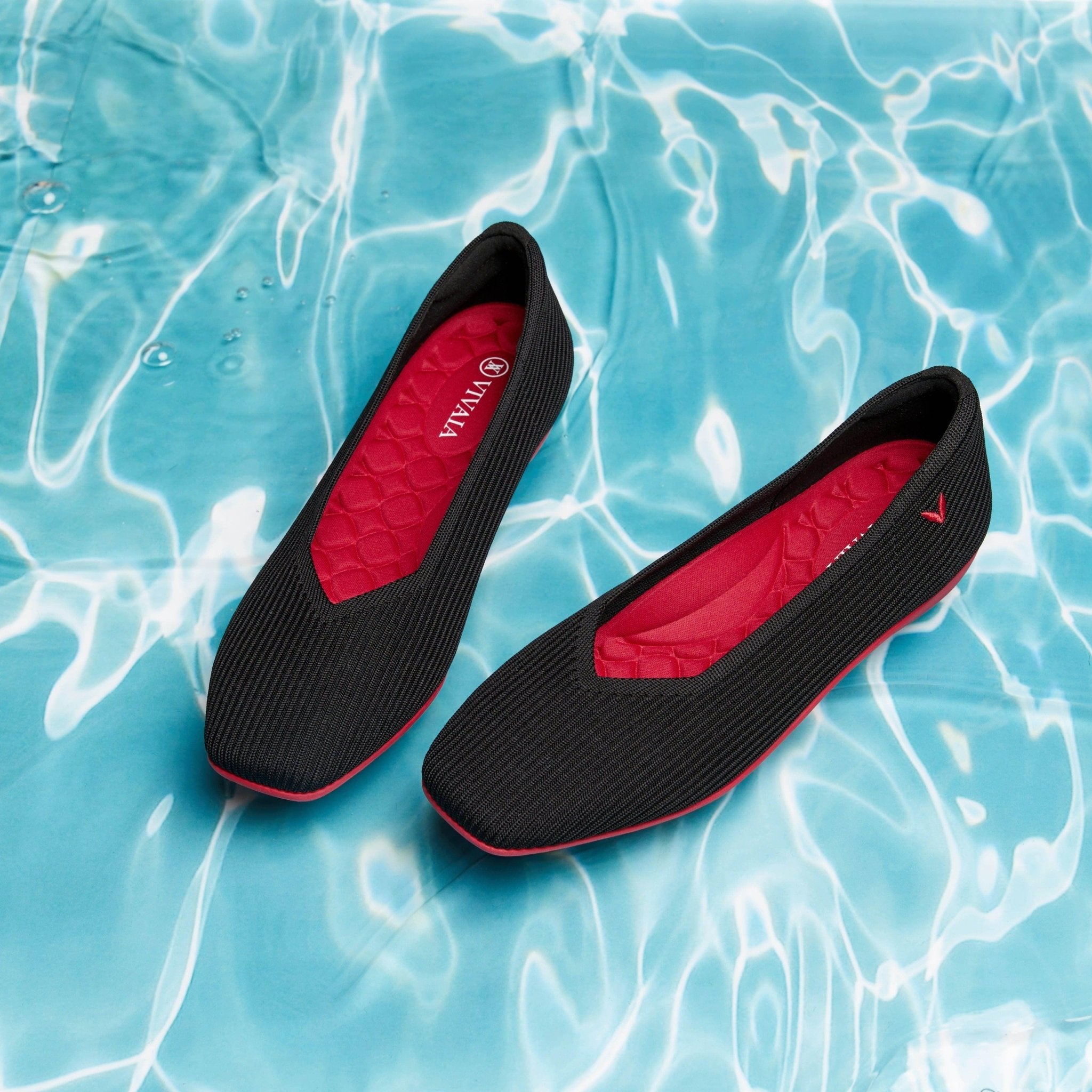 Margot™ Walker] スクエアトゥ 超軽量 厚底 フラットシューズ – VIVAIA