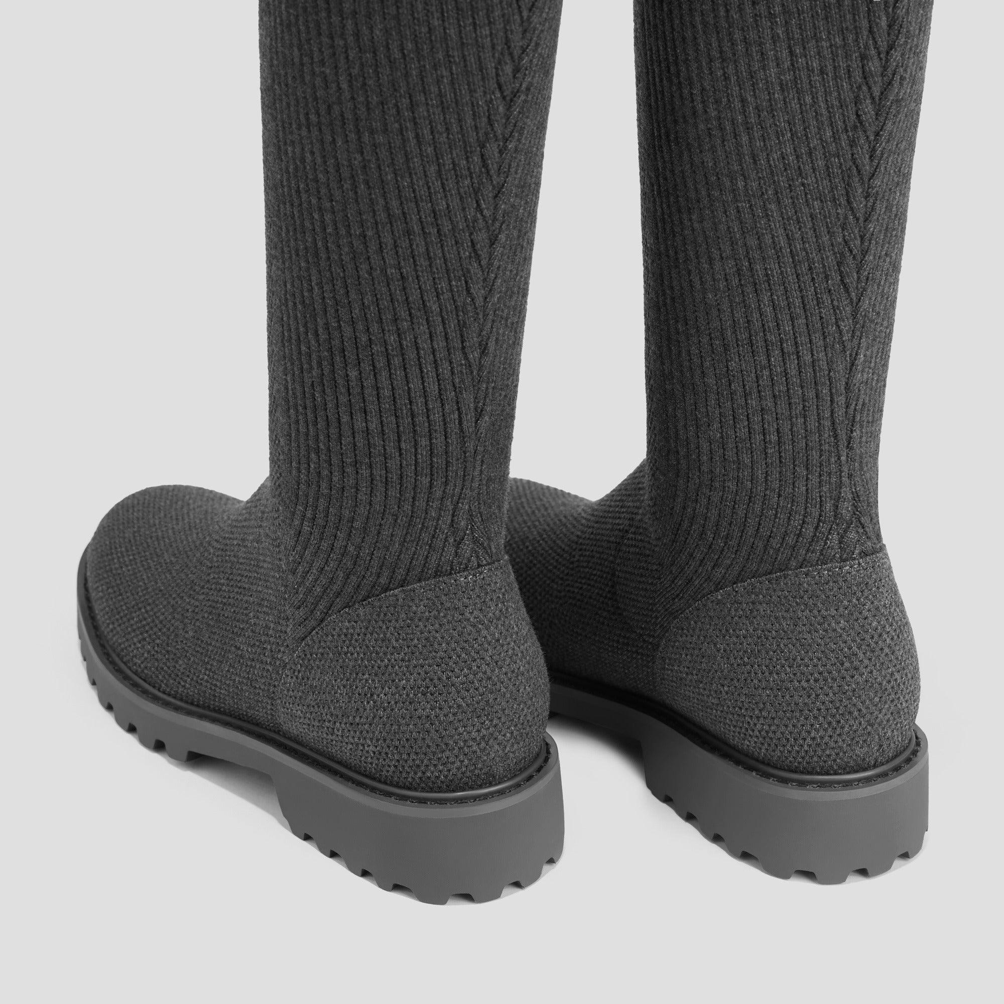 Filipa] ラウンドトゥ 撥水加工 ストレッチ ロングブーツ – VIVAIA JAPAN