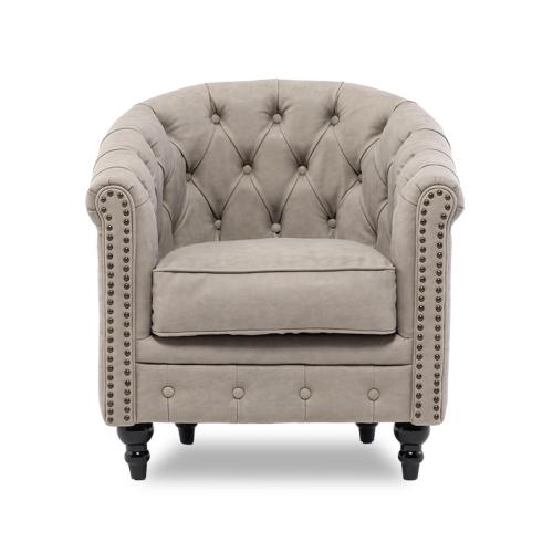 ヴィンセント VLシリーズ ラウンジソファ 1人掛けソファ ライトグレー