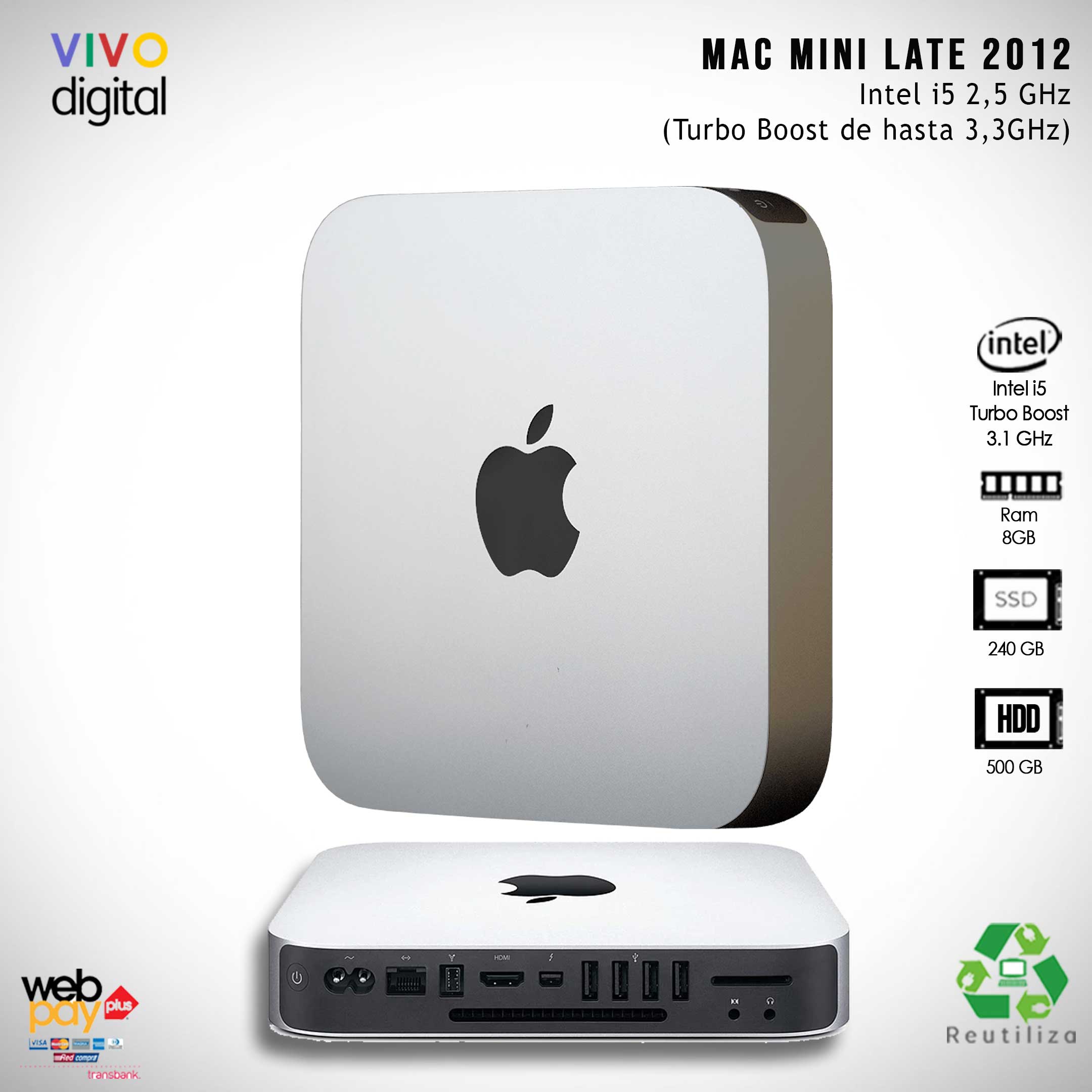 Mac mini late 2012 Mac mini Late 2012 (MD387J⁄A) Core i5 2.5GHz