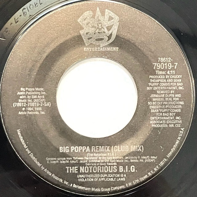 The Notorious B.I.G.｜Big Poppa (Remix)(7)｜レコード通販