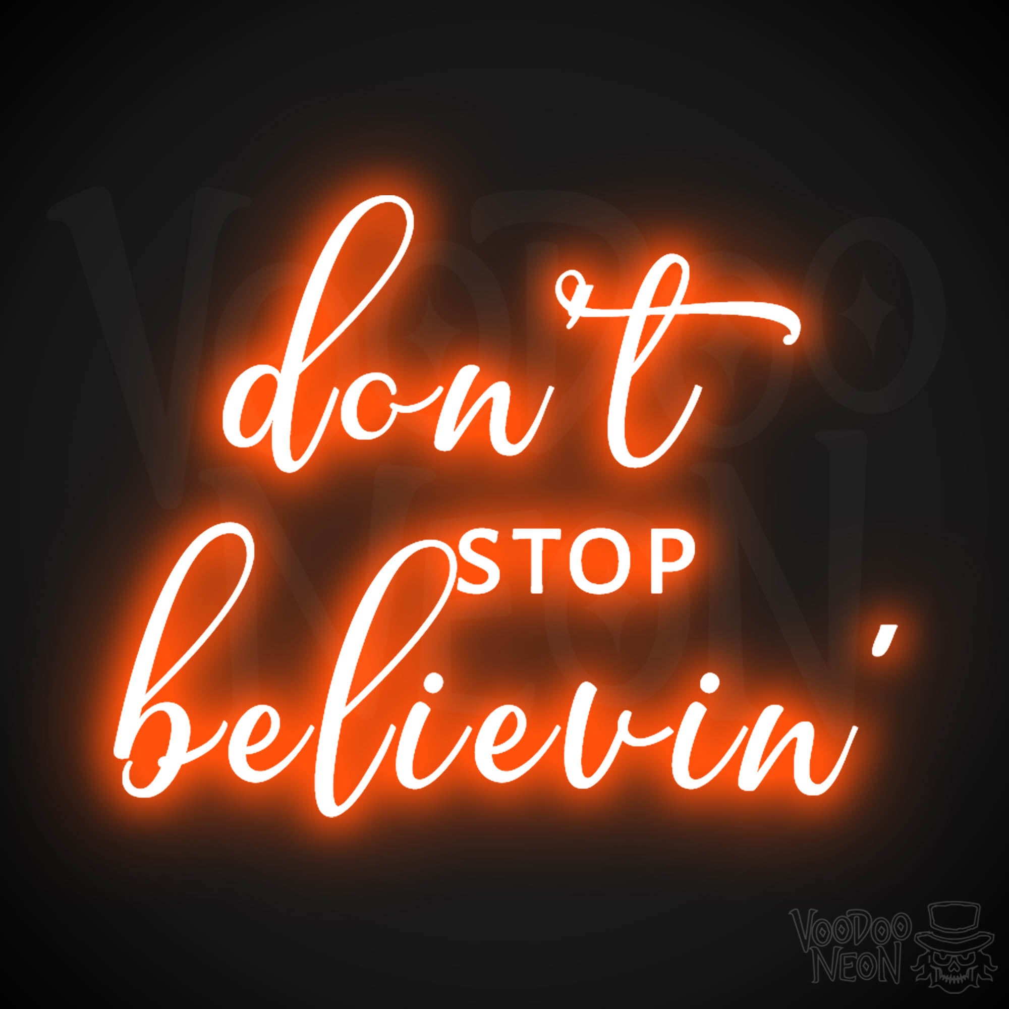 Don't Stop Believin' Neon Sign | Don't Stop Believin' Sign
