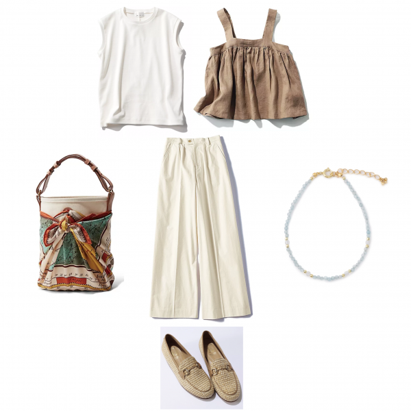 待望の再入荷／160枚即完売！大人カジュアルに効く リネンキャミソール