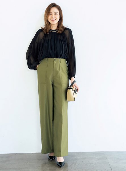40代・ 50代 パンツ】大人気「大人ベイカーパンツ」に新型ワイドが登場