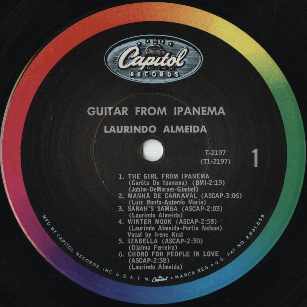 Laurindo Almeida – Guitar From Ipanema (T 2197) LP 1964 US Capitol