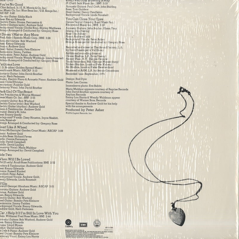 Linda Ronstadt / リンダ・ロンシュタット / Heart Like A Wheel (ST