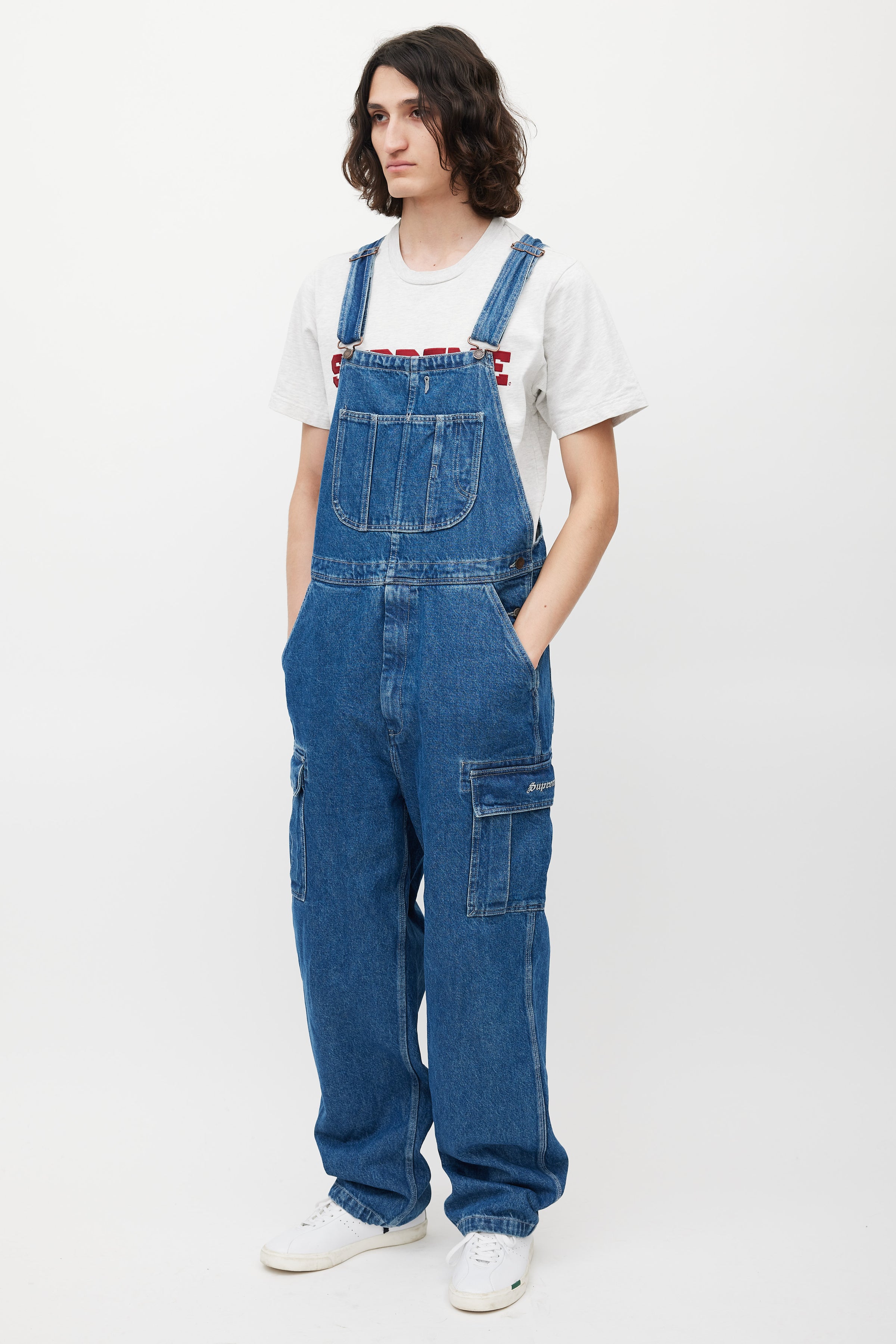 Supreme // Blue Denim Logo Overalls – VSP Consignment