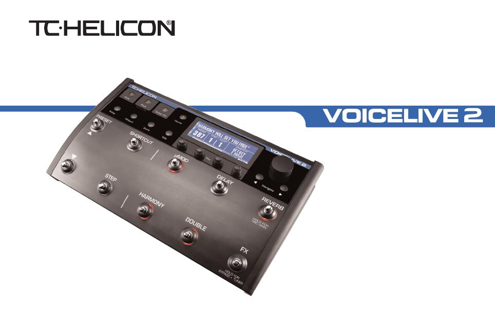 TC HELICON VOICELIVE 2 取扱説明書