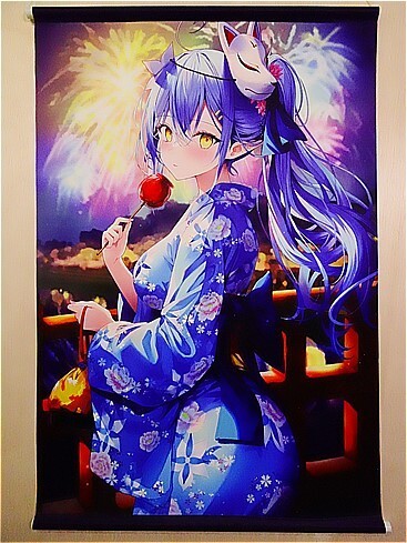 リン☆ユウ先生による雪花ラミィ 等身大タペストリー【雪花ラミィママ