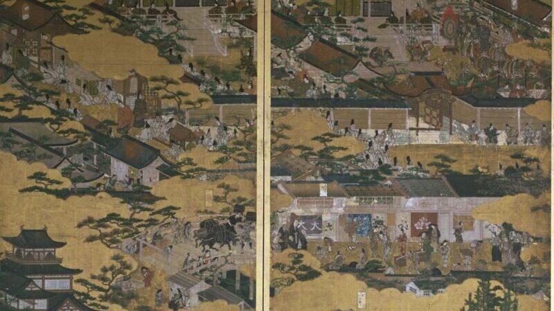 国宝-絵画｜洛中洛外図屏風（舟木本）岩佐又兵衛筆［東京国立博物館